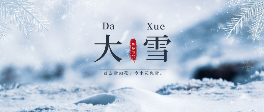 大雪 ▎雪落冬藏，將美好醞釀~